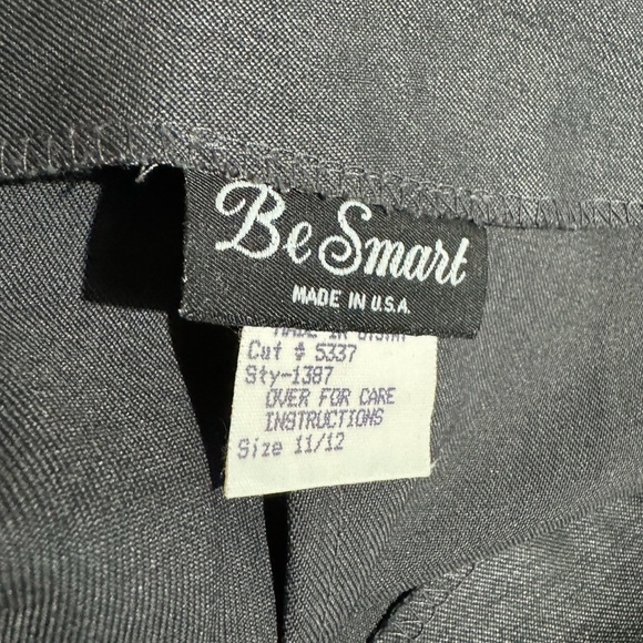 Vintage Be Smart Gray Midi Skirt size 11/12 - Picture 3 of 3